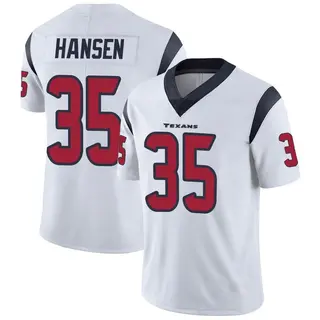 Jake Hansen Men's Nike Red Houston Texans Alternate Custom Game Jersey Size: 3XL